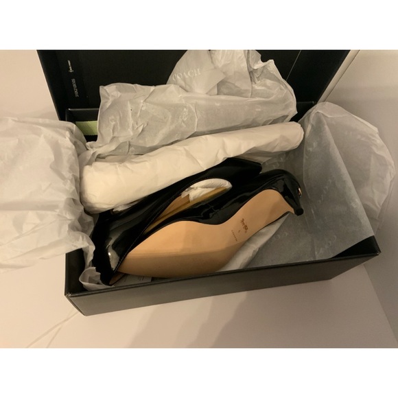 Coach black patent size 5 heels - Picture 11 of 13
